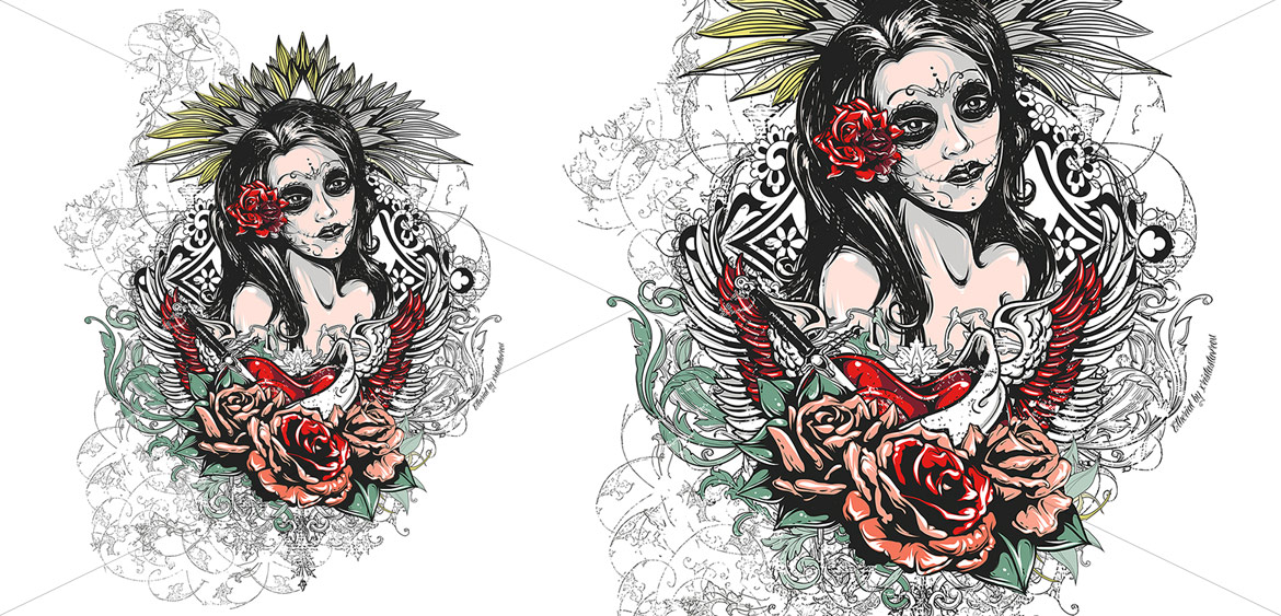 Skull Art Design- Dead Queen Dead Queen