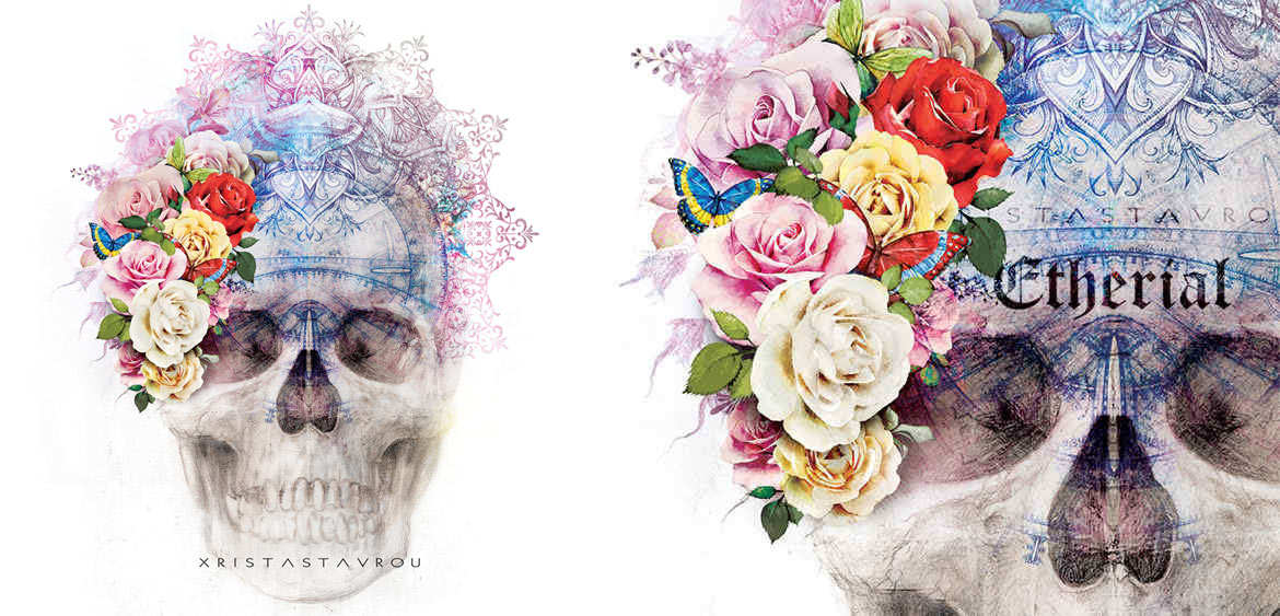 Skull Queen with Butterflies Skull Queen